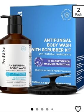 Antifungal Body Wash with Scrubber Kit